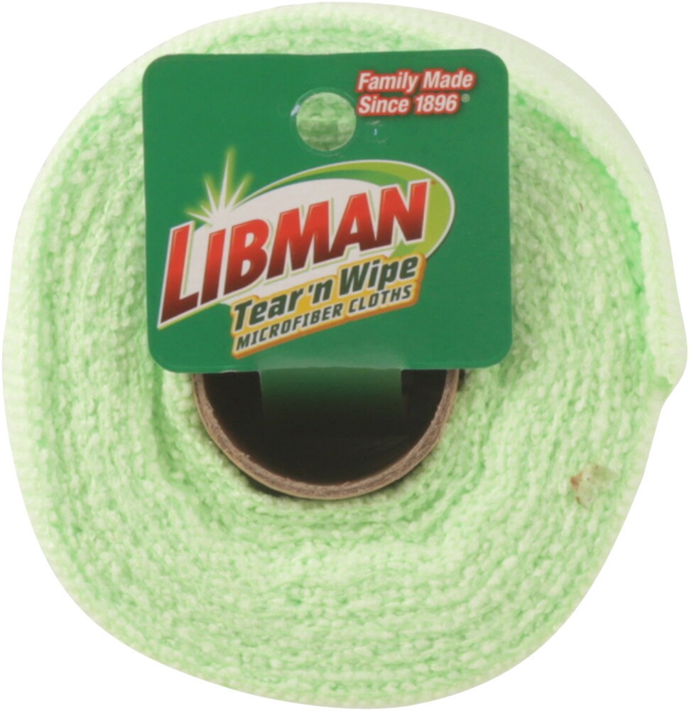 slide 5 of 5, Libman Tear 'N Wipe Microfiber Cloths, 1 ct