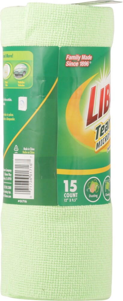 slide 2 of 5, Libman Tear 'N Wipe Microfiber Cloths, 1 ct