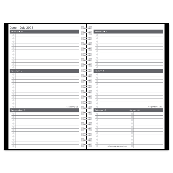slide 4 of 8, Office Depot 2025-2026 Office Depot® Brand Stellar Academic Weekly/Monthly Planner, 5-1/2"" x 8-1/2"", Assorted Colors, July To June, 1 ct