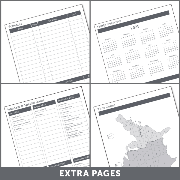 slide 5 of 8, Office Depot 2025-2026 Office Depot® Brand Stellar Academic Weekly/Monthly Planner, 5-1/2"" x 8-1/2"", Assorted Colors, July To June, 1 ct