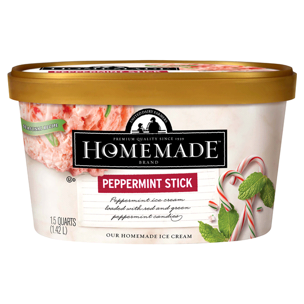 slide 1 of 1, Homemade Brand Peppermint Stick Ice Cream, 48 fl oz