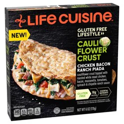 Lean Cuisine Gluten Free Lifestyle Cauliflower Crust Chicken Bacon Ranch Piada 6 Oz. Box