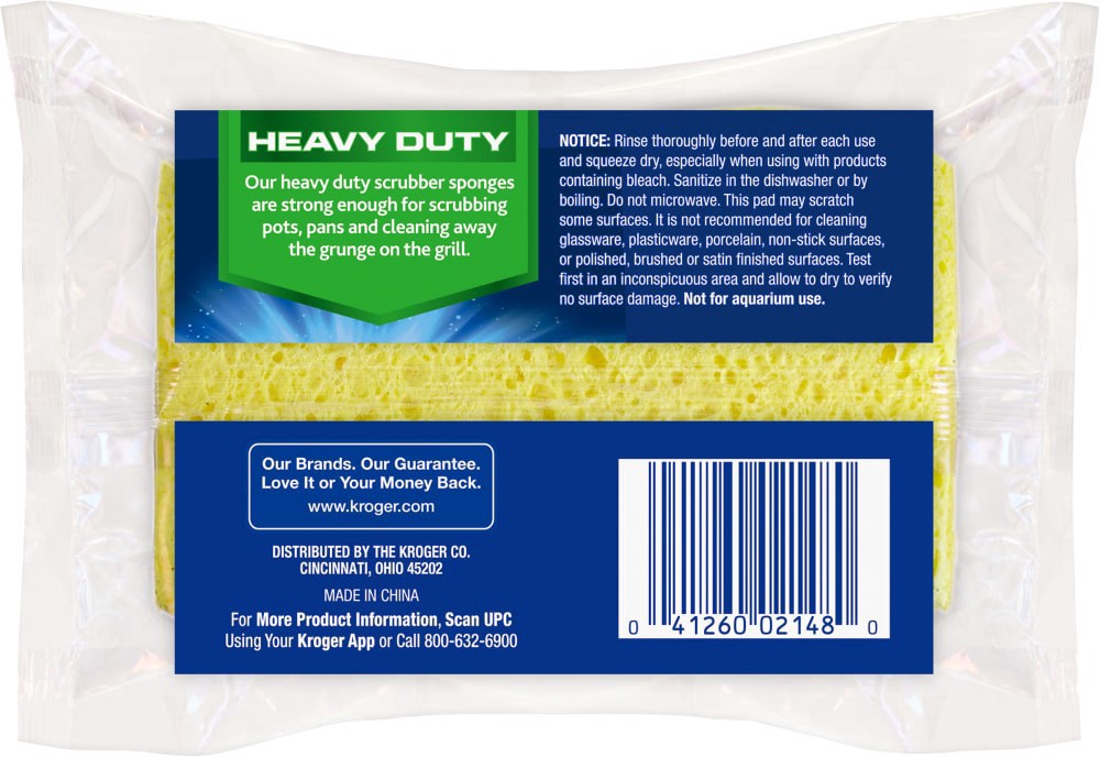 slide 2 of 3, Kroger Heavy Duty Scrub Sponge, 3 ct