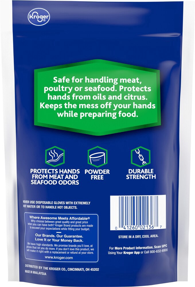 slide 2 of 2, Kroger Food Prep Gloves, 30 ct