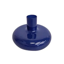 SDS for HD Designs 4-Inch Glass Taper Candle Holder - Light Blue