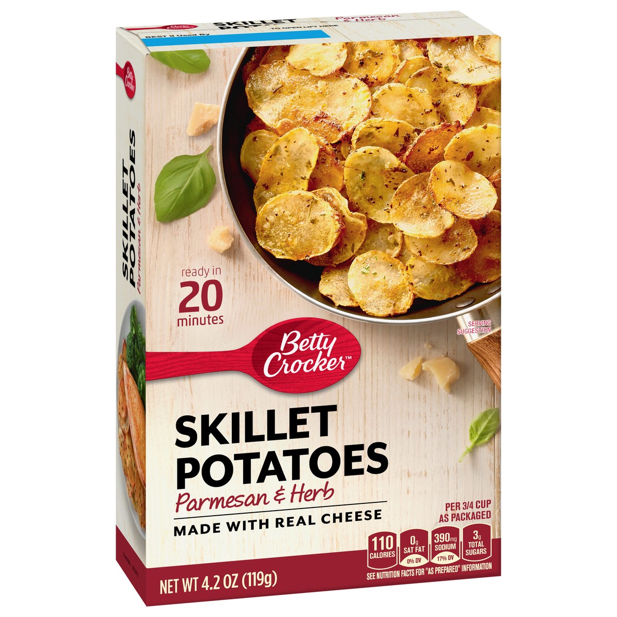 slide 9 of 12, Betty Crocker Parmesan & Herb Skillet Potatoes 4.2 oz, 4.2 oz