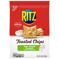 Ritz Toasted Chips - Sour Cream & Onion - 8.1oz