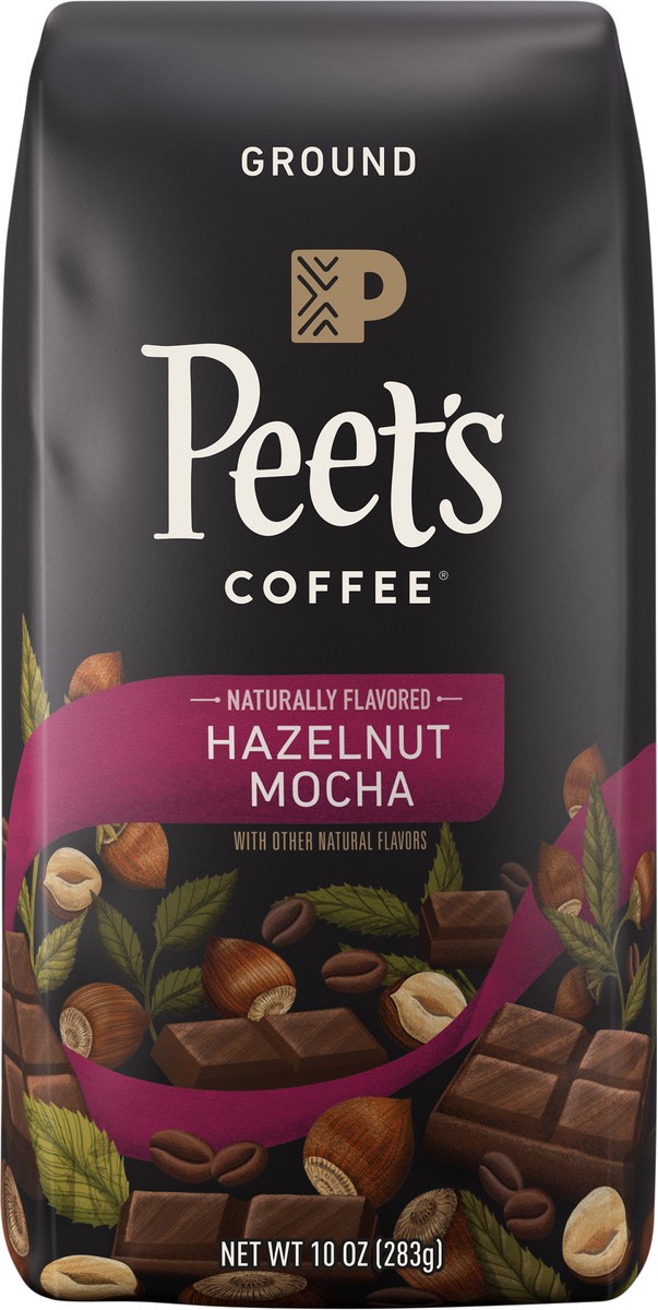 slide 6 of 8, Peet's Hazelnut Mocha Flavored Ground Coffee, 10 oz