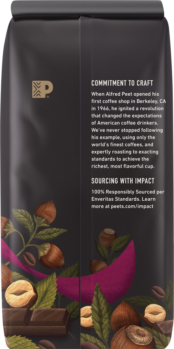 slide 7 of 8, Peet's Hazelnut Mocha Flavored Ground Coffee, 10 oz