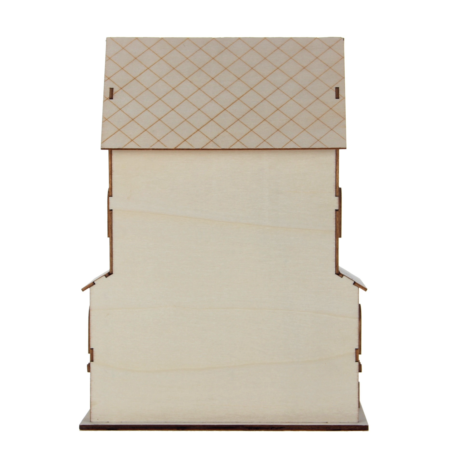 slide 3 of 5, 11.75" Unfinished Gingerbread House Diy Led Wood Decor By Make Market, 11.75 in