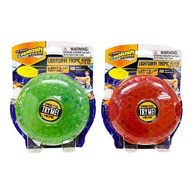 slide 1 of 6, Splash Bombs Lightwave Tropic Flyer Light-up Waterproof Flying Disc, Colors May Vary, 1 ct