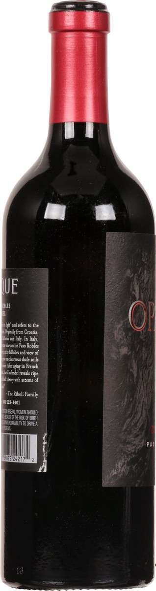 slide 5 of 9, Opaque Zinfandel Paso Robles Red Wine 750mL, 750 ml