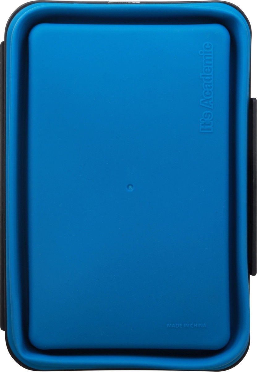 slide 4 of 12, It's Academic Small/Large Blue Expandle Pencil Box 1 ea, 1 ct