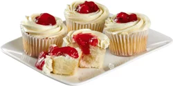 Giant Eagle Cherry Almond Cream Cheese Cupcake, 4 Count