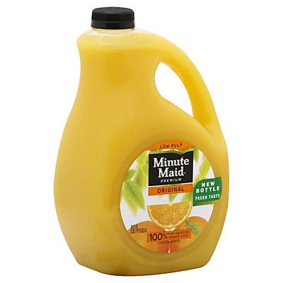 slide 1 of 1, Minute Maid Premium 100 Orange Juice Jug, 89 fl oz