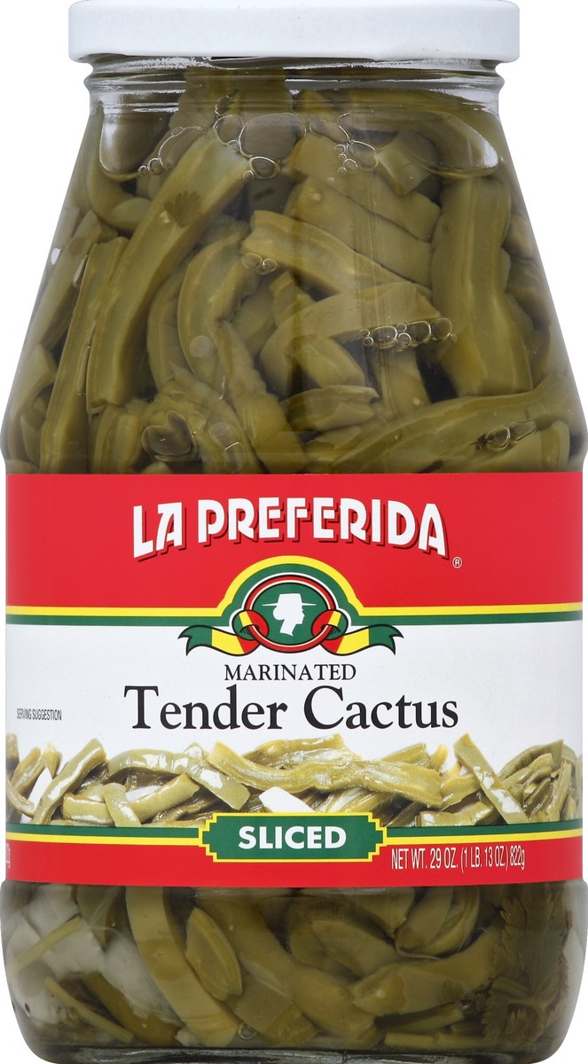 slide 1 of 3, La Preferida Cactus 29 oz, 29 oz
