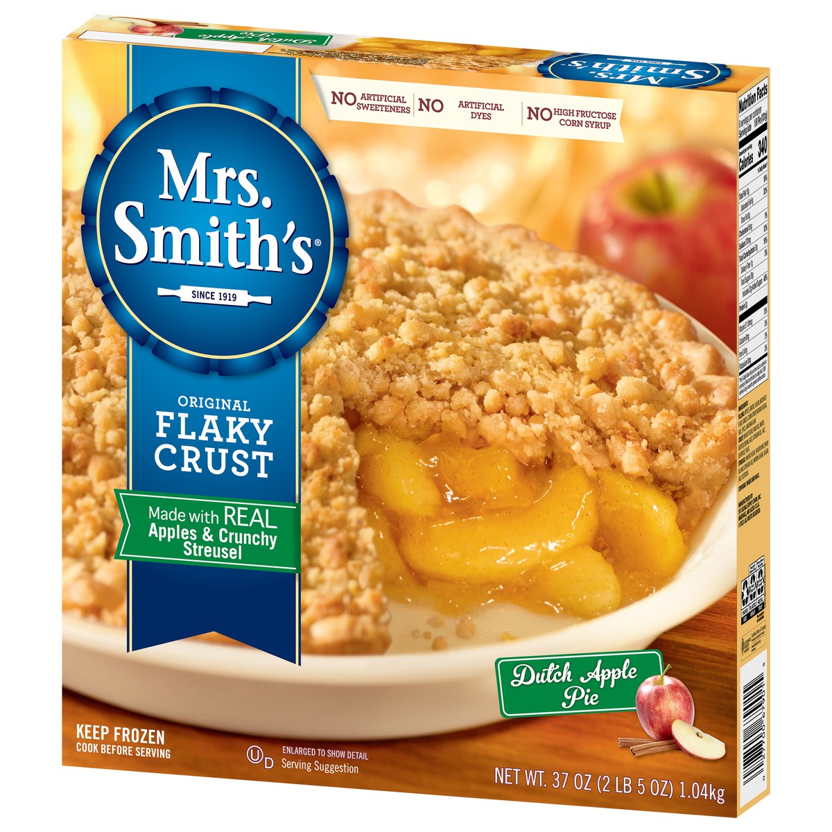 slide 5 of 9, Mrs. Smith's Original Flaky Crust Dutch Apple Pie, 2.31 lb