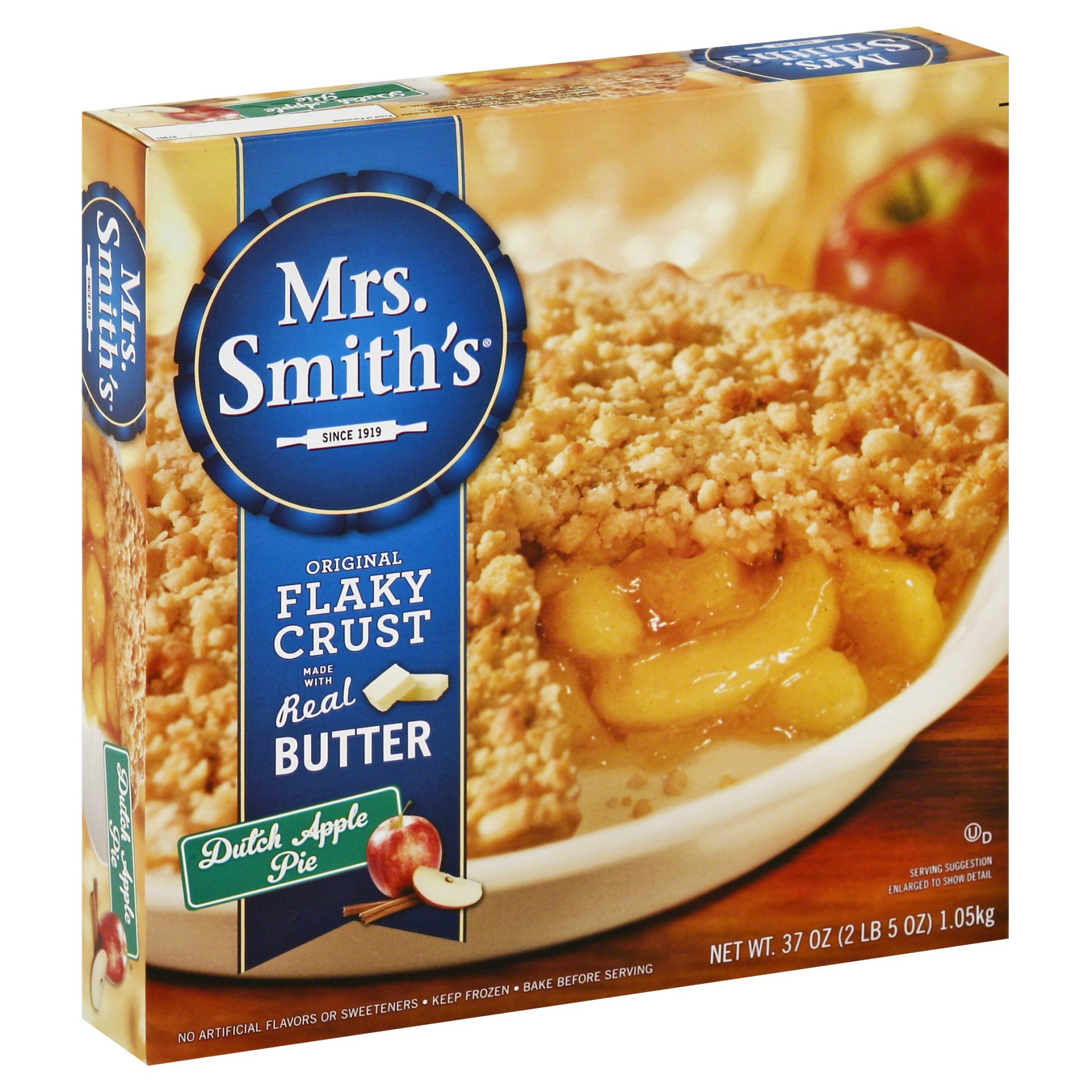slide 1 of 9, Mrs. Smith's Original Flaky Crust Dutch Apple Pie, 2.31 lb