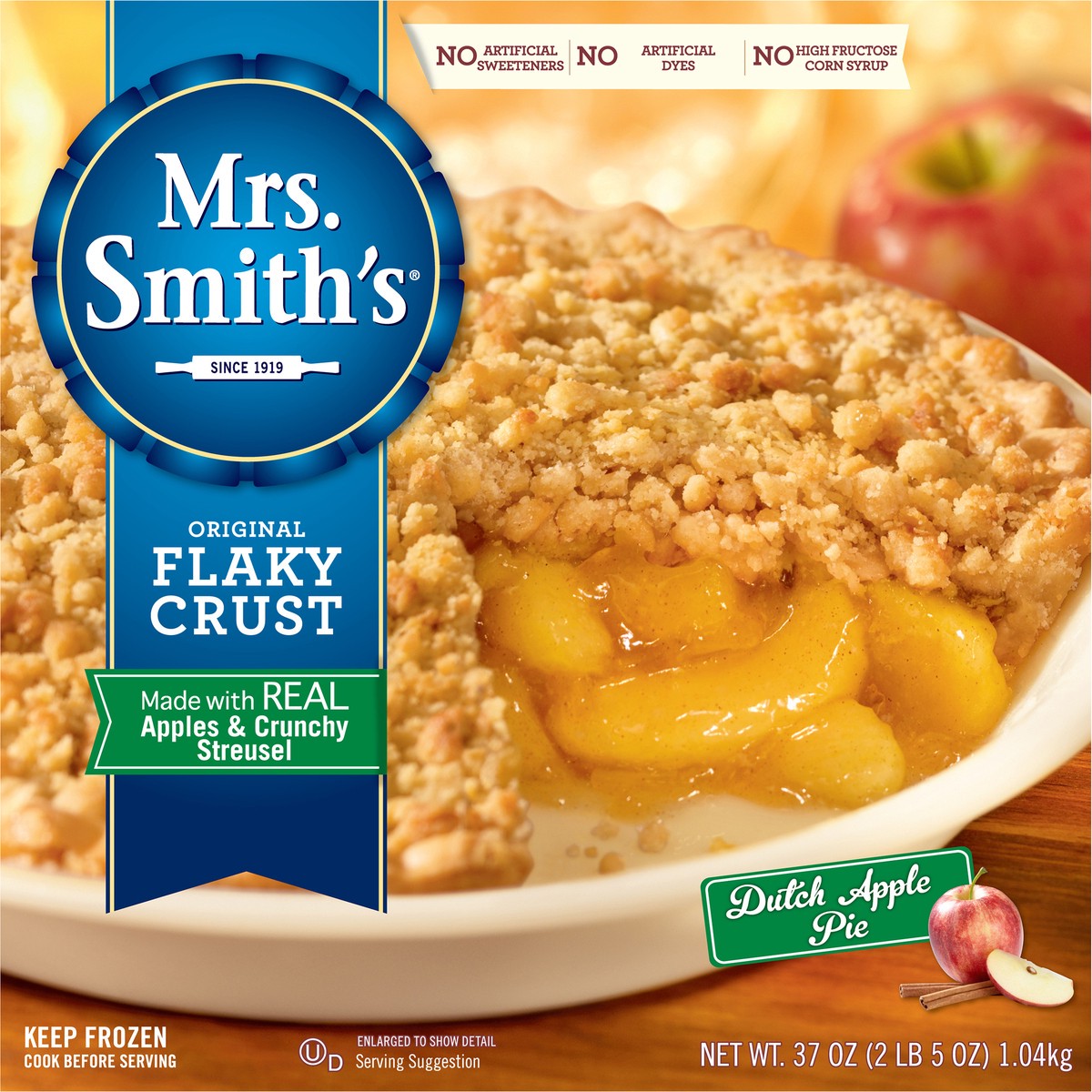 slide 6 of 9, Mrs. Smith's Original Flaky Crust Dutch Apple Pie, 2.31 lb