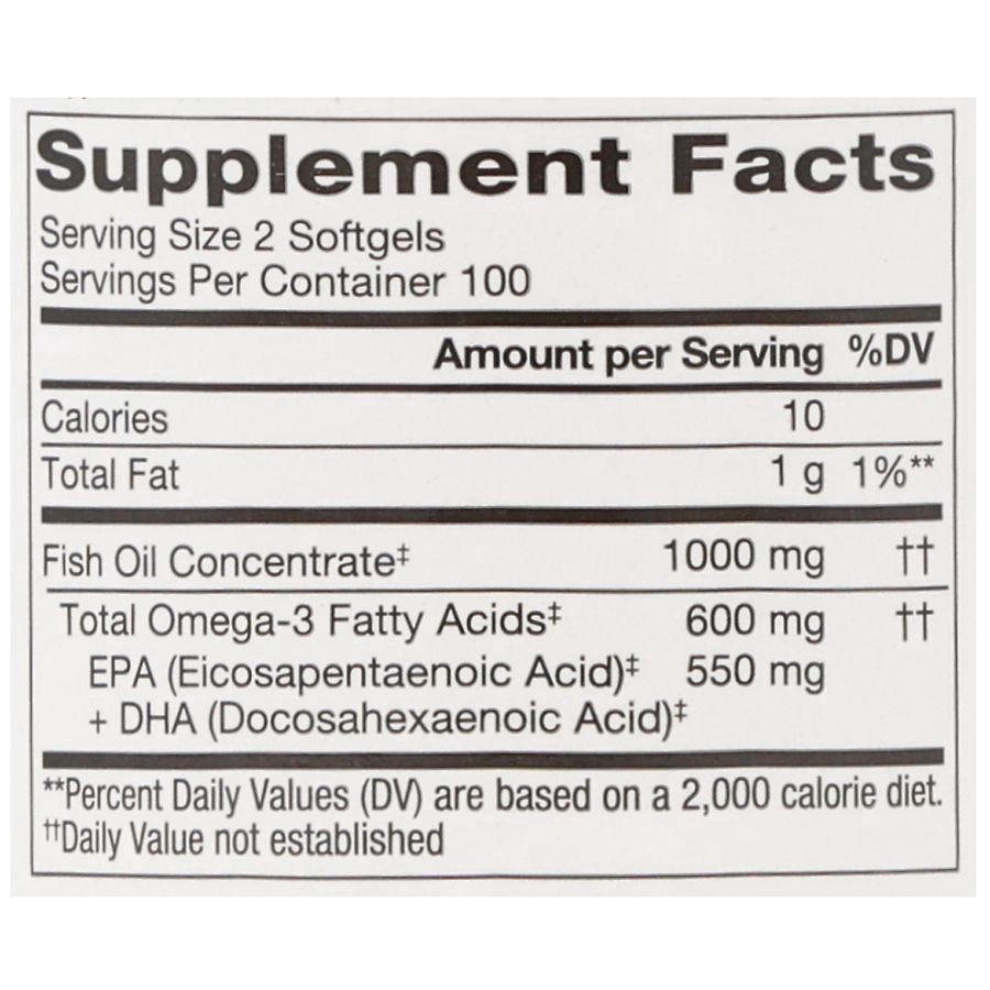 slide 2 of 5, Walgreens Mini Fish Oil 1000 mg Softgels, 200 ct