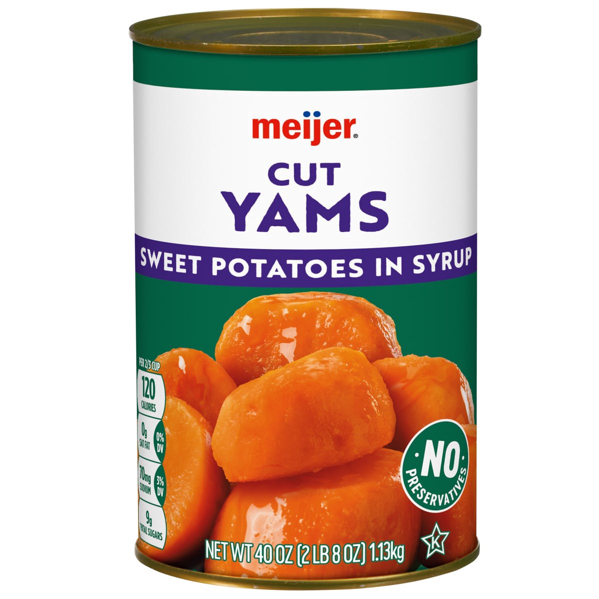 slide 1 of 5, Meijer Cut Canned Yams, 40 oz