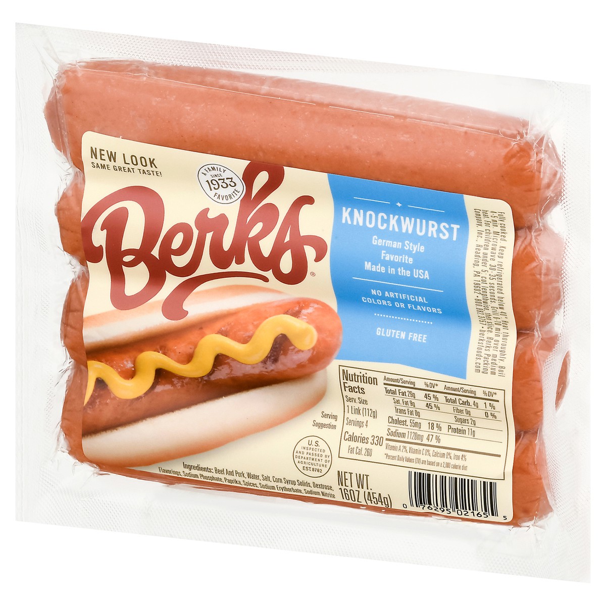 slide 8 of 9, Berks German Style Knockwurst 16 oz, 16 oz