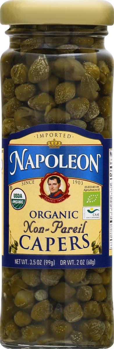 slide 1 of 13, Napoleon Organic Non Pareil Capers, 1 ct