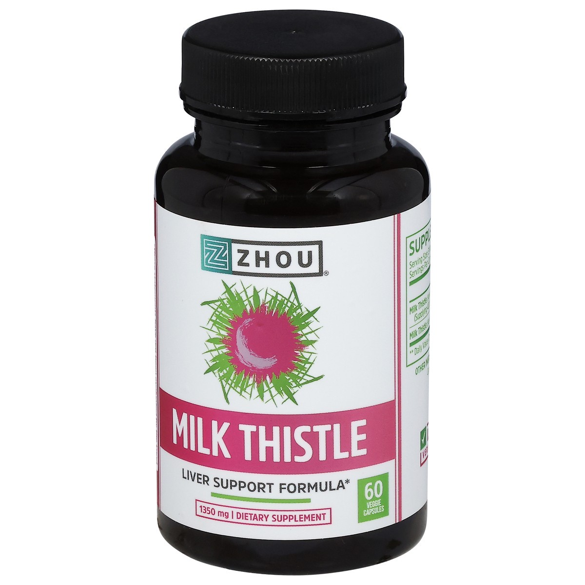 slide 3 of 13, Zhou Milk Thistle 60 Veggie Capsules, 60 ct