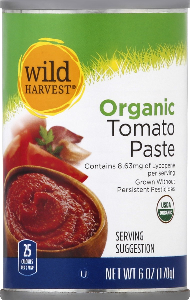 slide 1 of 8, Wild Harvest Organic Tomato Paste, 6 oz