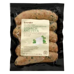Publix Premium Greenwise Spinach And Feta Smoked Chicken Sausage