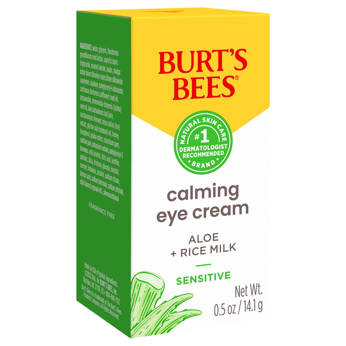 slide 3 of 9, Burt's Bees Sensitive Eye Cream, 0.5 oz