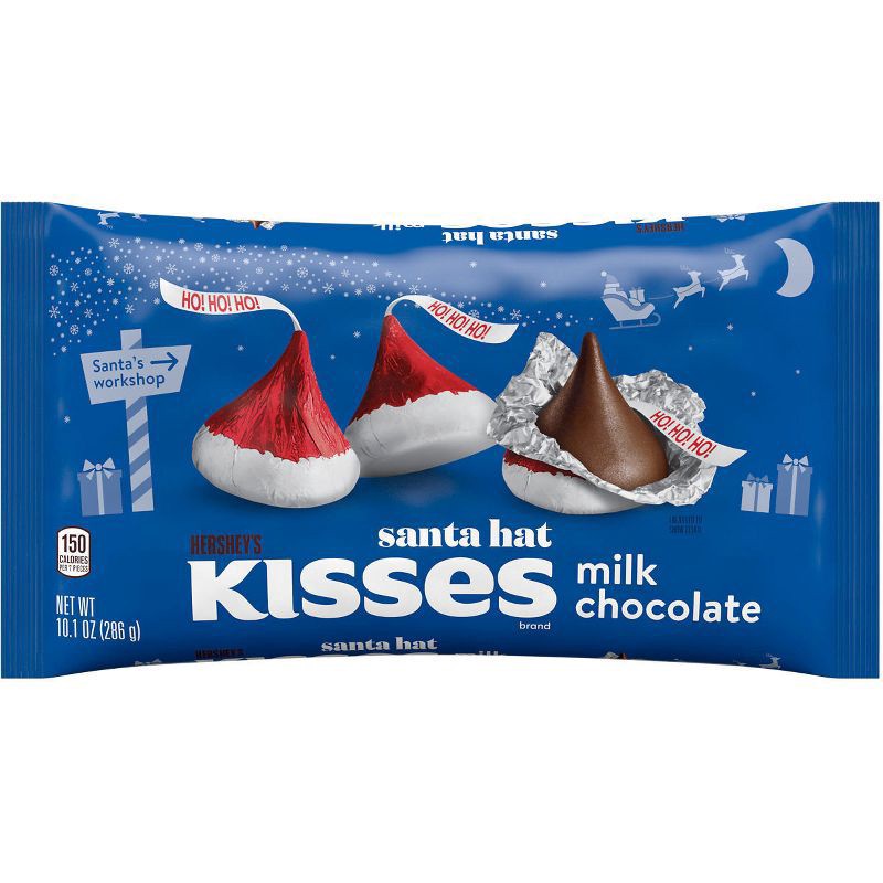 slide 1 of 8, Hershey's Milk Chocolate, Santa Hat, 10.1 oz