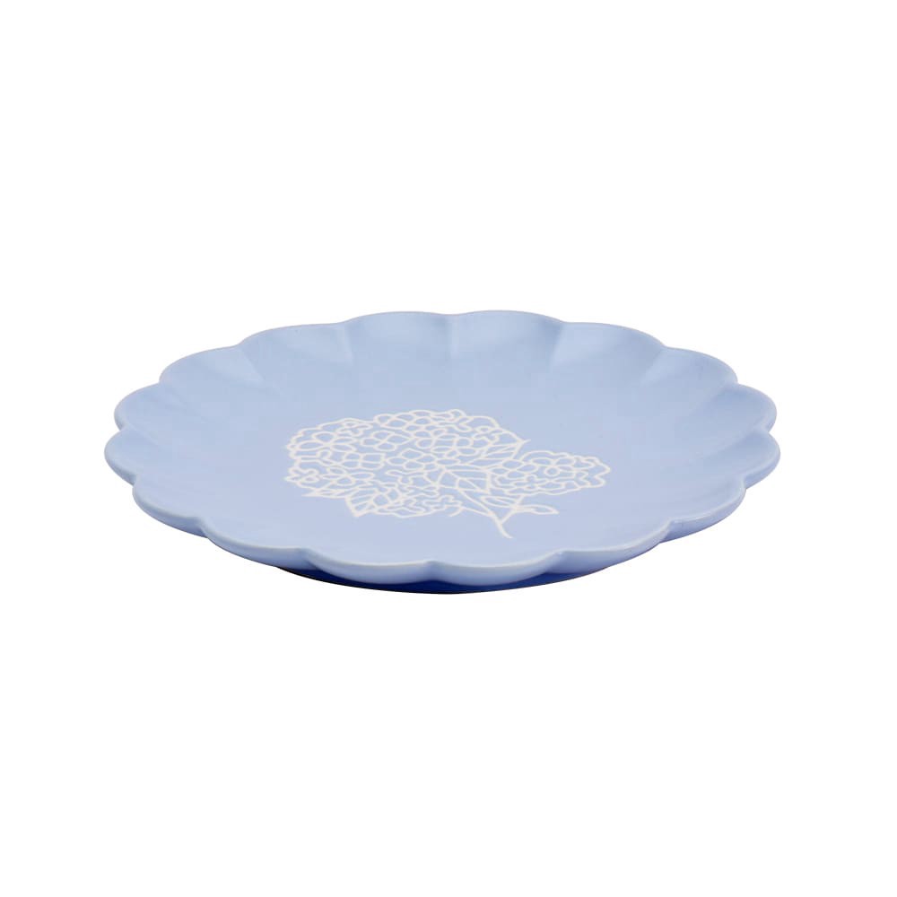 slide 1 of 4, SDS for HD Designs Scalloped Dessert Plate – Hydrangea, 7 in