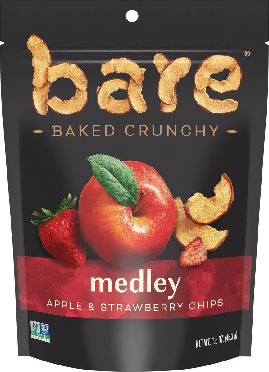 slide 3 of 3, Bare Baked Crunchy Apple Chips & Strawberry Chips Medley 1.6 Oz, 1.6 oz