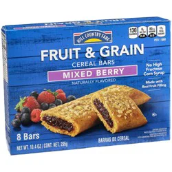 Hill Country Fare Fruit & Grain Cereal Bars - Mixed Berry