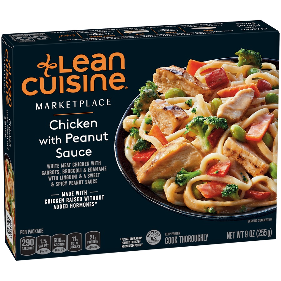 slide 2 of 8, Lean Cuisine Chicken in Peanut Sauce, 9 oz