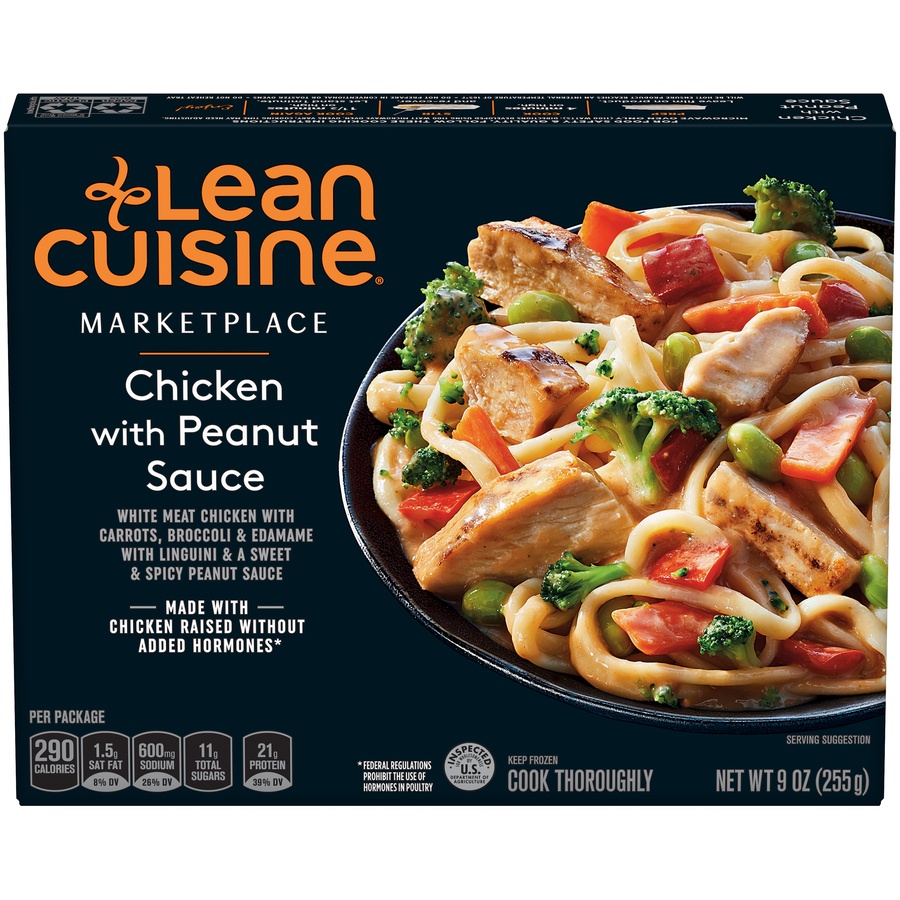 slide 1 of 8, Lean Cuisine Chicken in Peanut Sauce, 9 oz