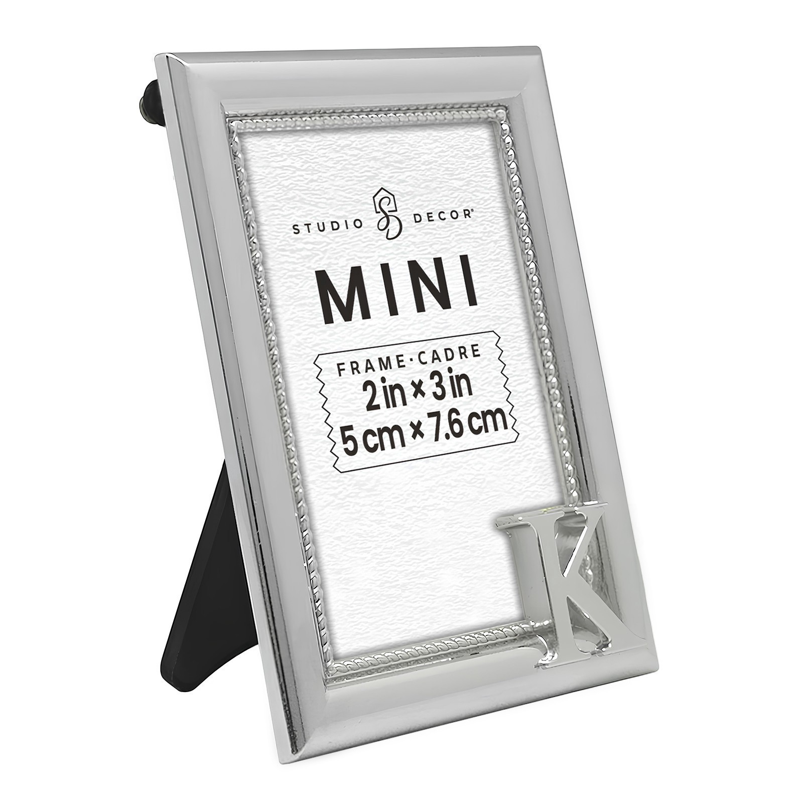 slide 2 of 3, Mini Silver K Frame By Studio Decor, 2 in x 3 in