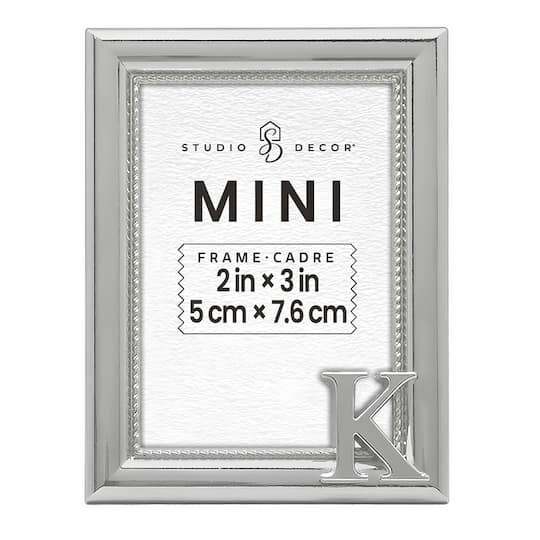 slide 1 of 3, Mini Silver K Frame By Studio Decor, 2 in x 3 in