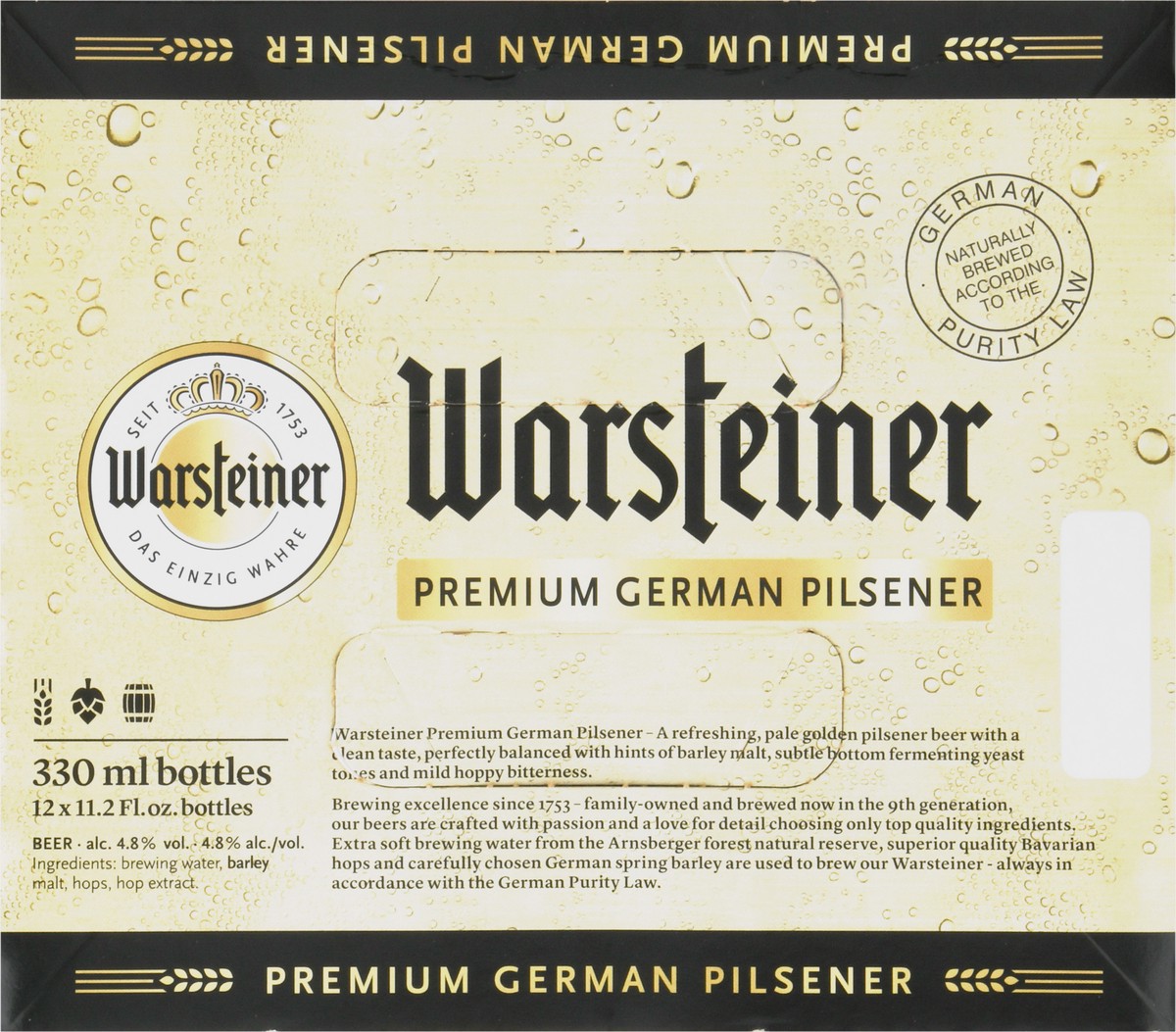 slide 13 of 13, Warsteiner Premium German Pilsener 12 Pack Beer 12 - 11.2 fl oz, 12 ct; 11.2 oz