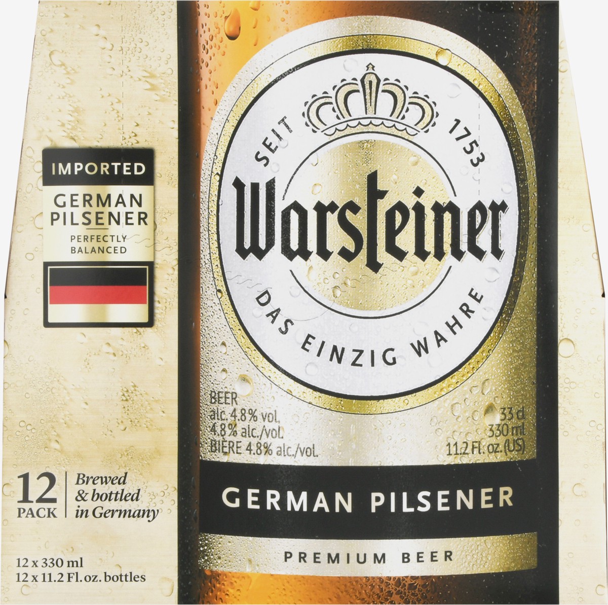 slide 4 of 13, Warsteiner Premium German Pilsener 12 Pack Beer 12 - 11.2 fl oz, 12 ct; 11.2 oz