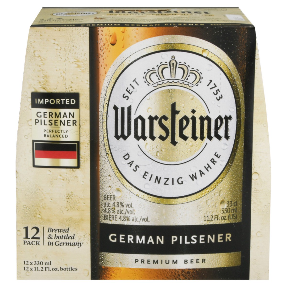 slide 1 of 13, Warsteiner Premium German Pilsener 12 Pack Beer 12 - 11.2 fl oz, 12 ct; 11.2 oz