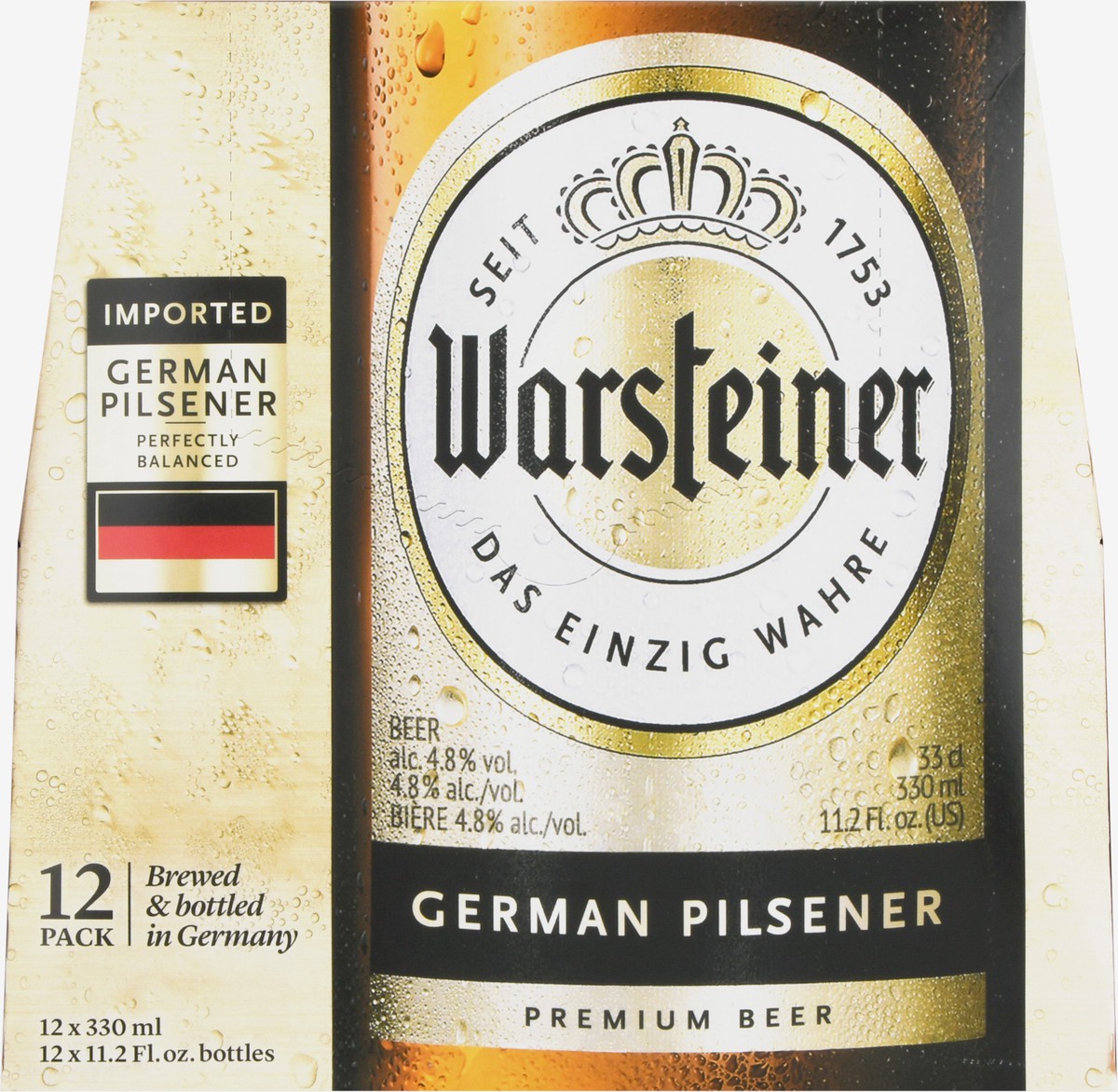 slide 1 of 13, Warsteiner Premium German Pilsener 12 Pack Beer 12 - 11.2 fl oz, 12 ct; 11.2 oz