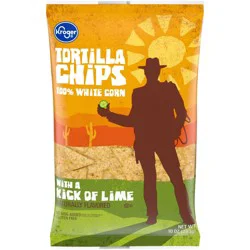 Kroger Kick Of Lime White Corn Tortilla Chips