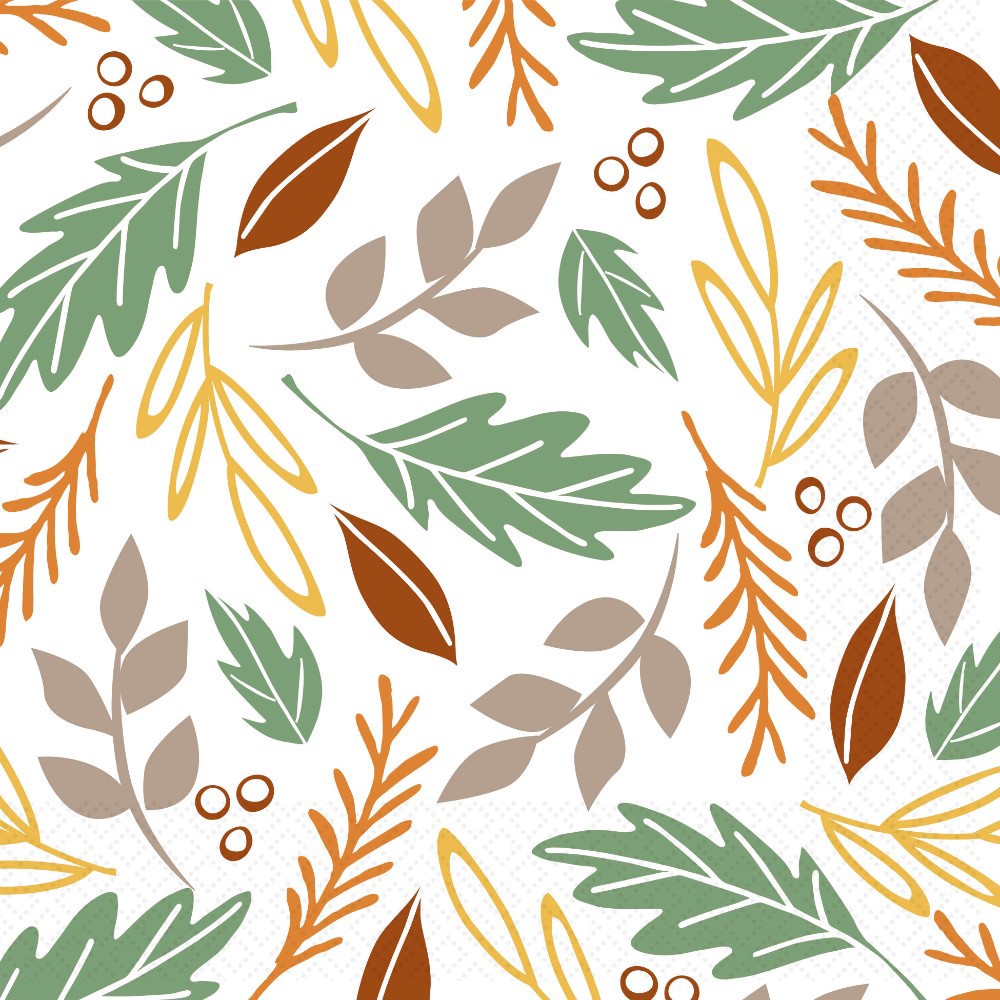 slide 1 of 1, Unique Harvest Garden Lunch Napkins, 16 ct