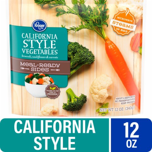 slide 1 of 5, Kroger Meal-Ready Sides Frozen California Style Vegetables, 12 oz