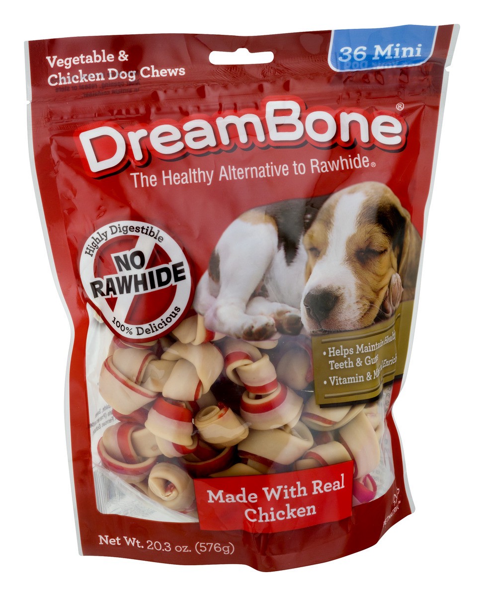 slide 8 of 10, DreamBone Classic Bones Minis, Chicken, 36 ct