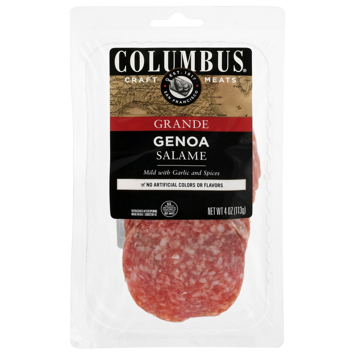 slide 1 of 6, Columbus Grande Genoa Salame 4 oz, 4 oz