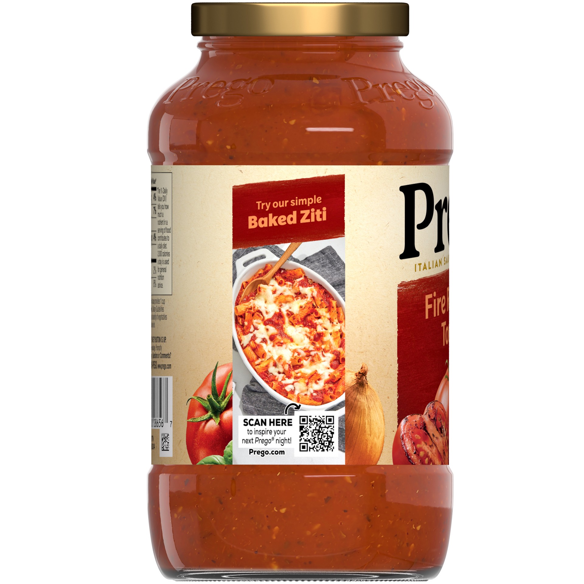 slide 2 of 5, Prego Fire Roasted Tomato Pasta Sauce, 23.5 oz