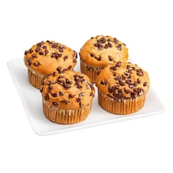 Hy-Vee Loaded Jumbo Chocolate Chip Muffins 4Ct
